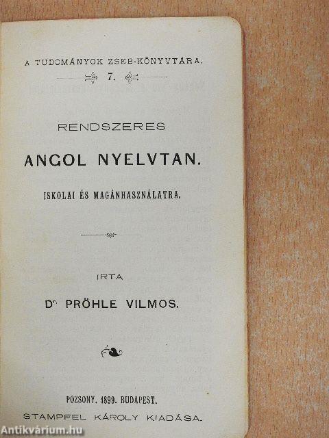 Rendszeres angol nyelvtan