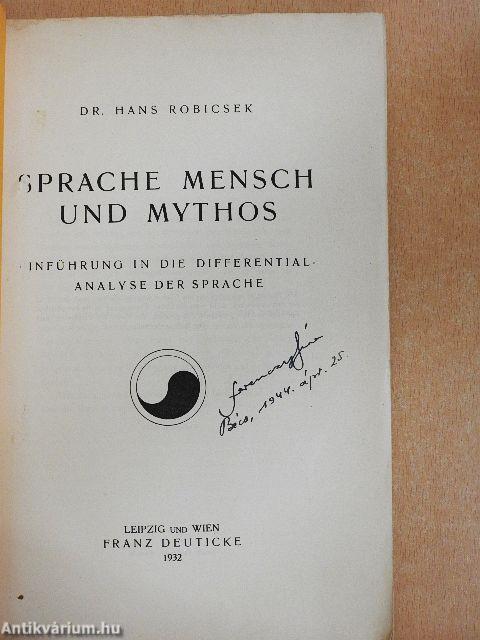 Sprache, Mensch und Mythos