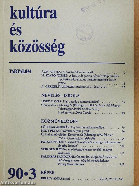 Kultúra és Közösség 1990/3.