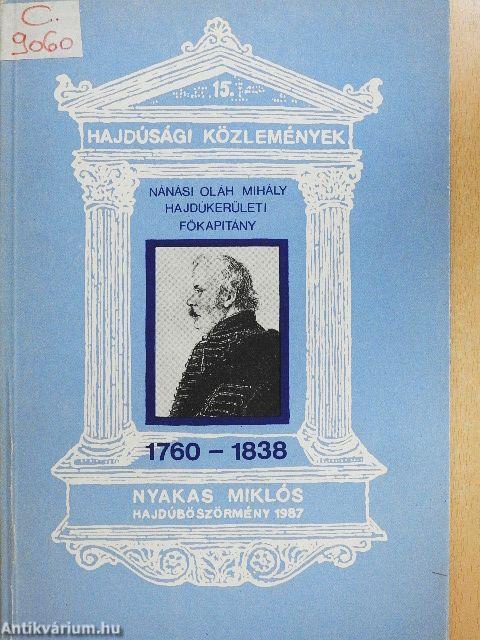 Nánási Oláh Mihály hajdúkerületi főkapitány 