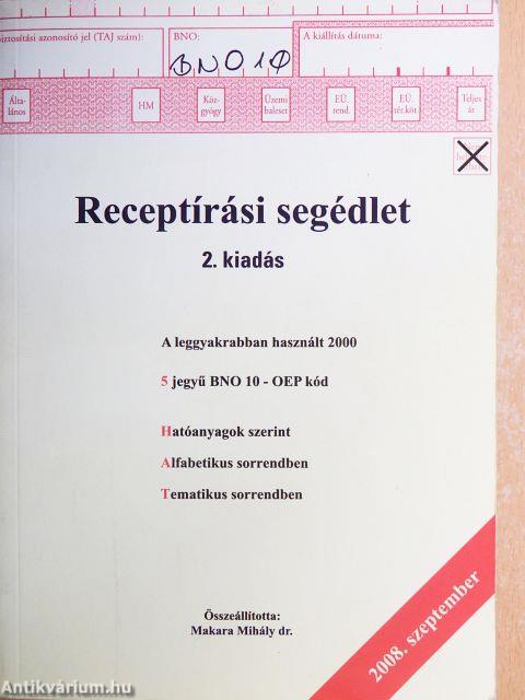 Receptírási segédlet