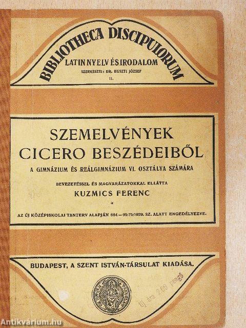 Szemelvények Cicero beszédeiből