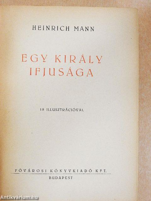 Egy király ifjusága