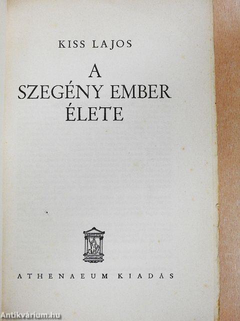 A szegény ember élete