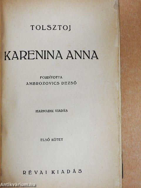 Karenina Anna I-II.