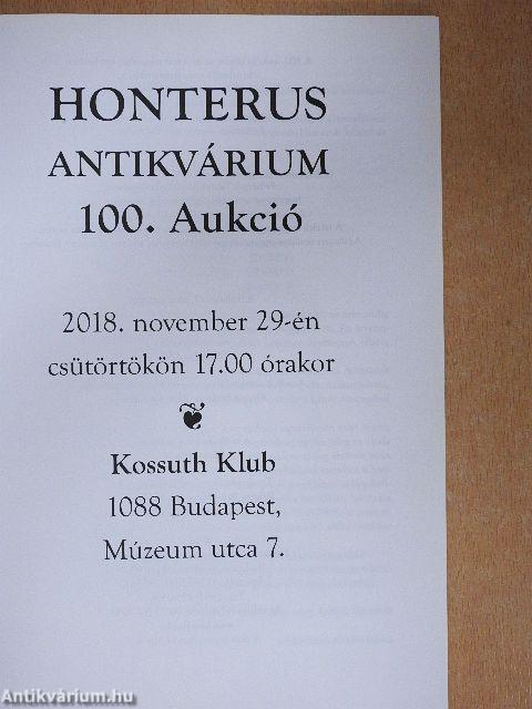 Honterus Antikvárium 100. aukció