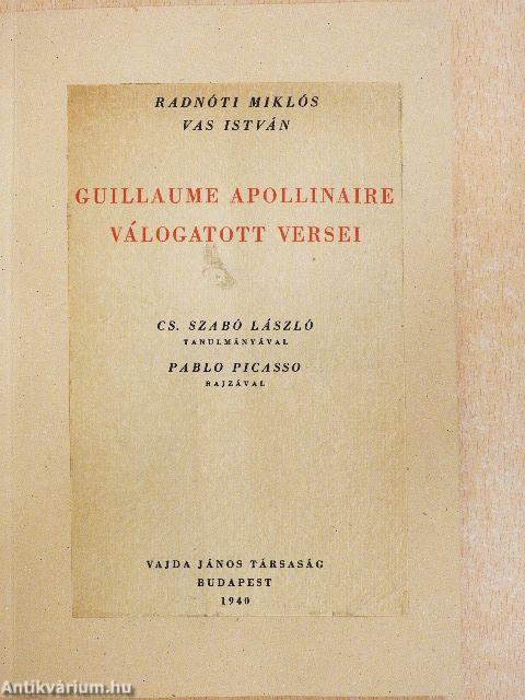 Guillaume Apollinaire válogatott versei
