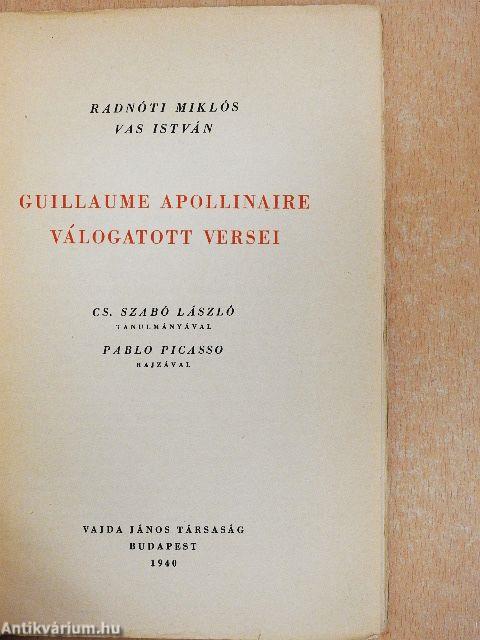 Guillaume Apollinaire válogatott versei