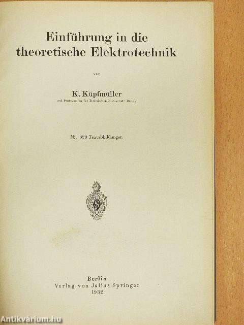 Einführung in die theoretische Elektrotechnik