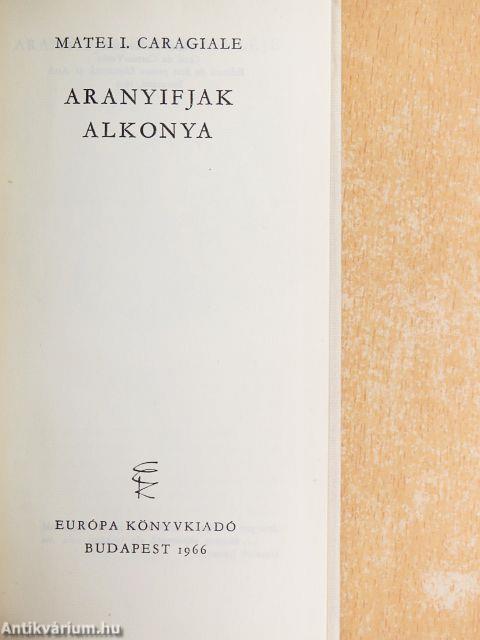 Aranyifjak alkonya