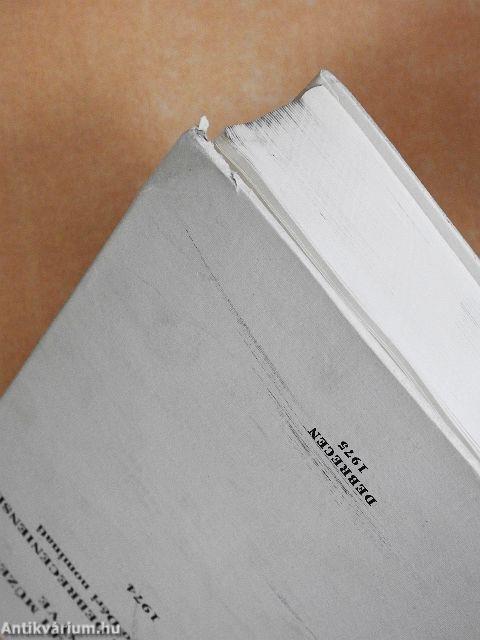 A Debreceni Déri Múzeum évkönyve 1974