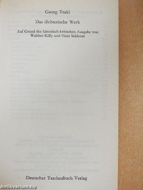 Das dichterische Werk