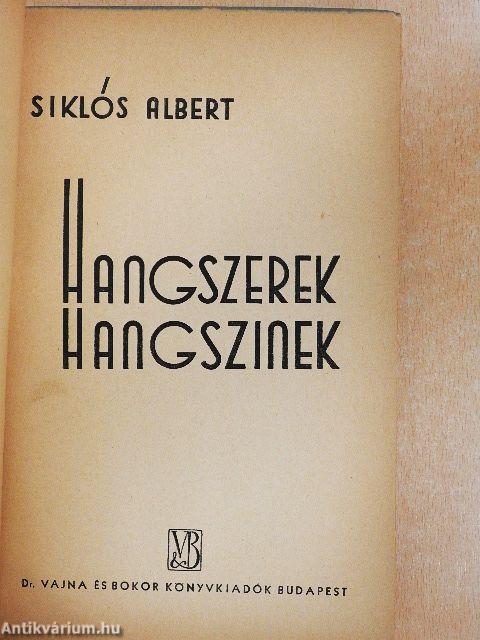 Hangszerek/Hangszinek