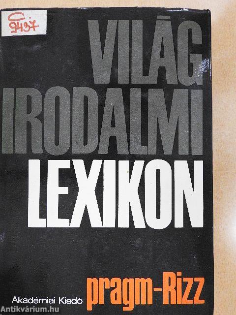 Világirodalmi Lexikon 11. (töredék)