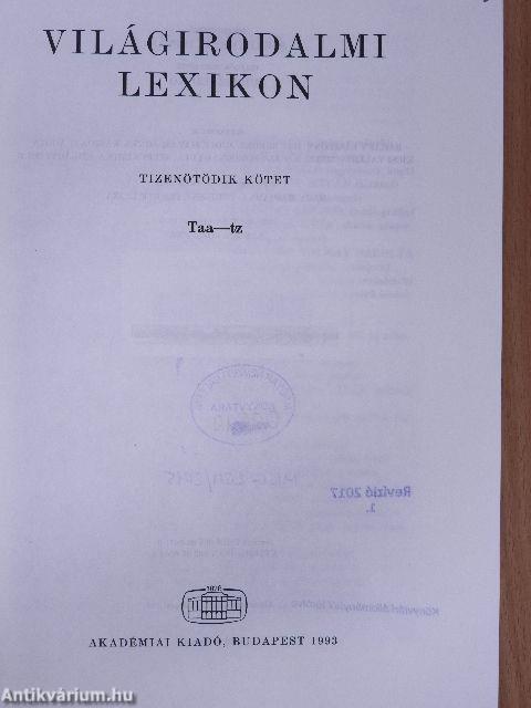 Világirodalmi Lexikon 15. (töredék)