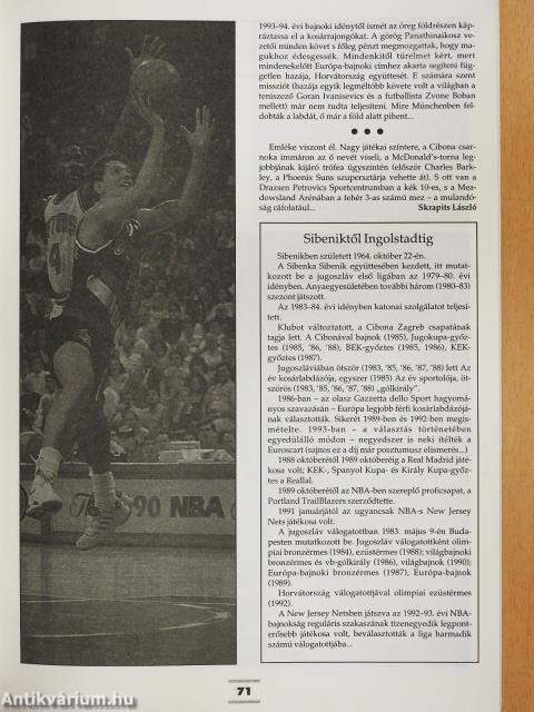 Magyar Sportévkönyv 1994 (dedikált példány)