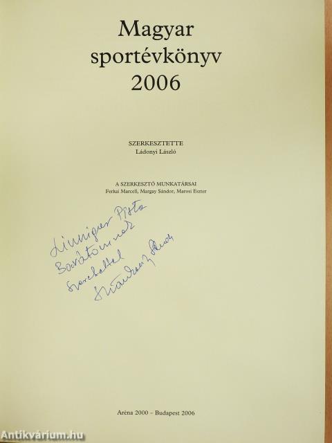 Magyar Sportévkönyv 2006 (dedikált példány)