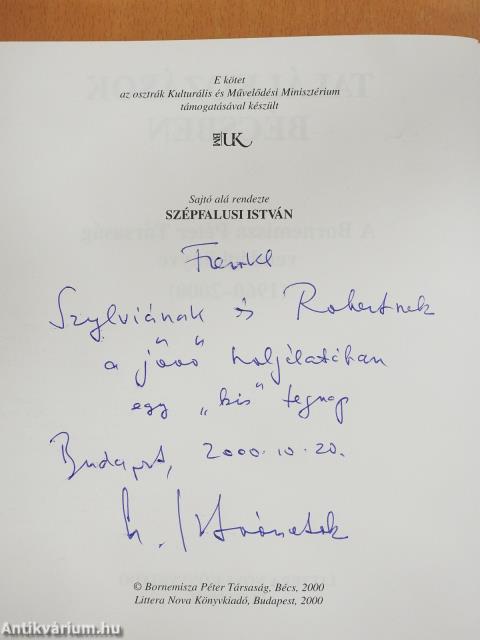 Találkozások Bécsben (dedikált példány)