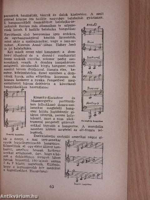 Hangszerek/Hangszinek