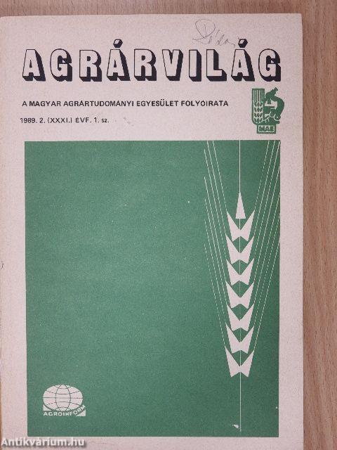 Agrárvilág 1989. március
