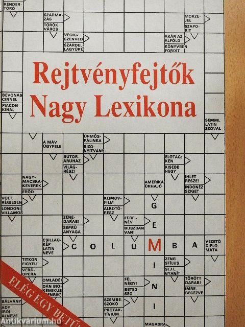 Rejtvényfejtők Nagy Lexikona