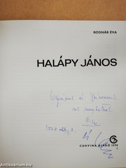 Halápy János (dedikált példány)