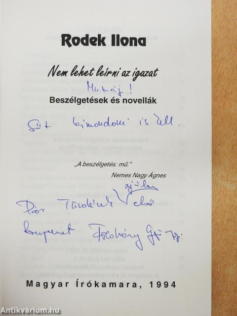 Nem lehet leI.R.N.I. az igazat (dedikált példány)