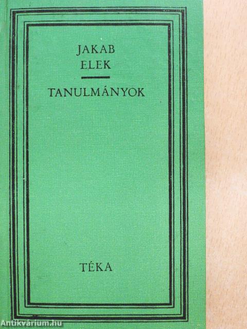 Tanulmányok (dedikált példány)