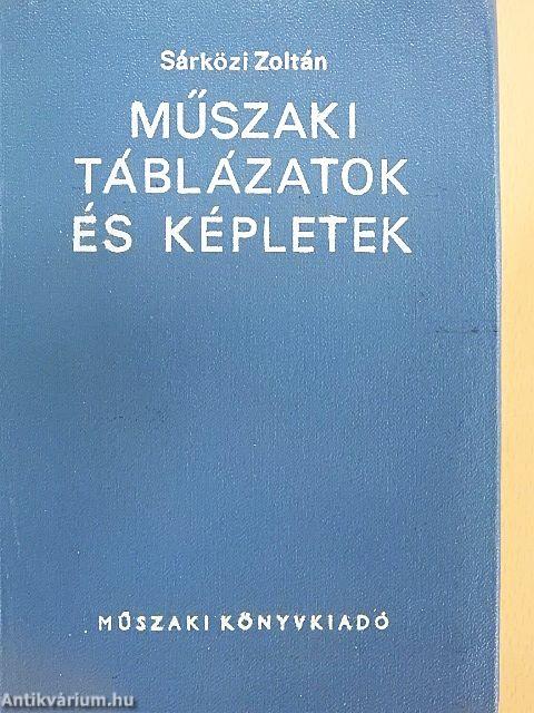 Műszaki táblázatok és képletek