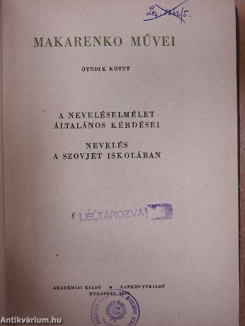 Makarenko művei V.