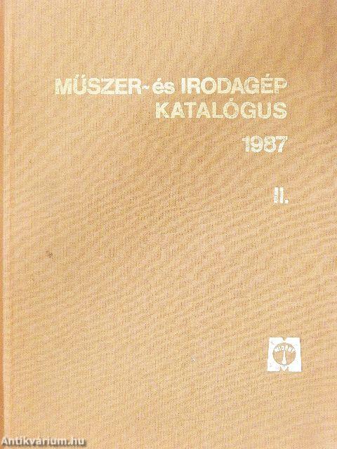 Műszer- és irodagép katalógus 1987. II.