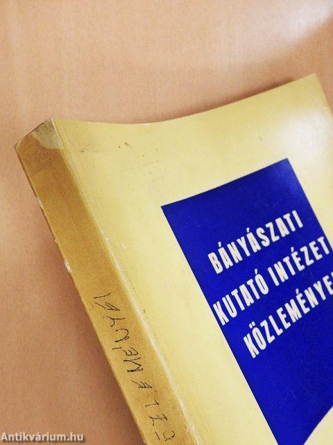 Bányászati Kutató Intézet közleményei 1964/2.