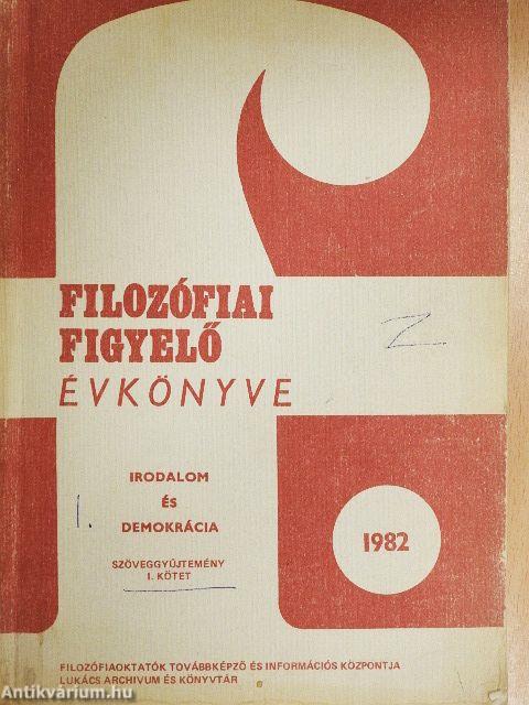 Filozófiai Figyelő Évkönyve 1982/I-II.