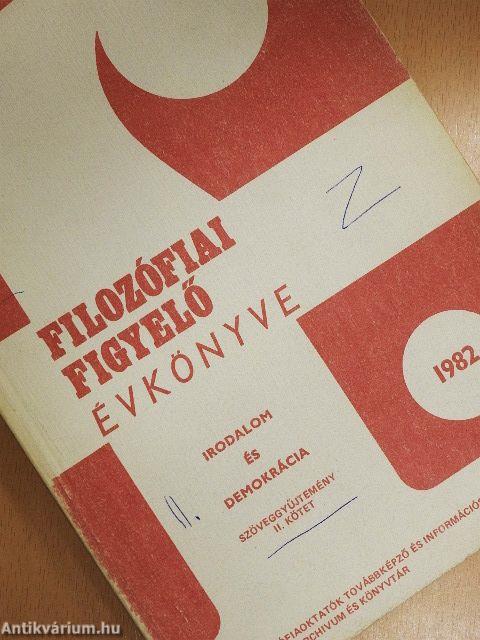 Filozófiai Figyelő Évkönyve 1982/I-II.