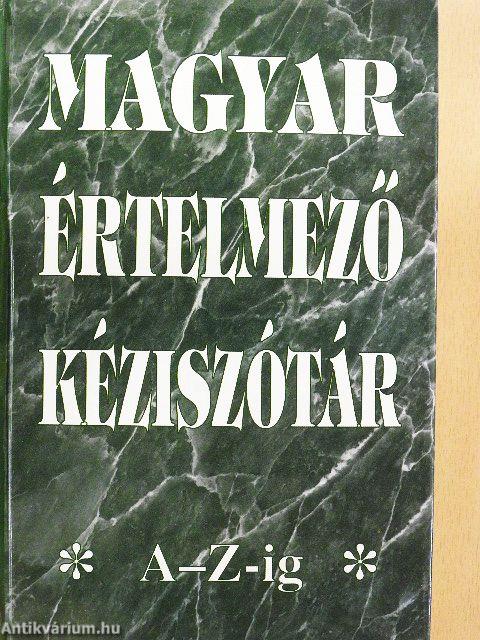 Magyar értelmező kéziszótár