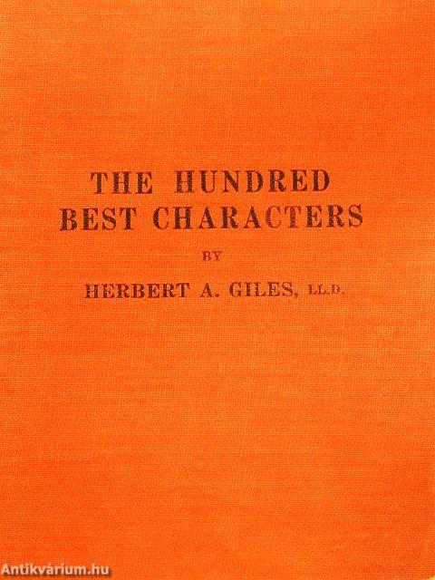 The Hundred Best Characters