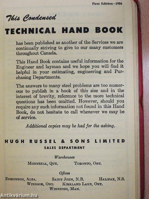 Technical Hand Book for Steel & Metal Products