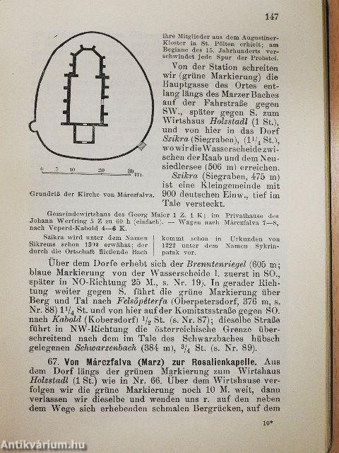 Führer durch Sopron (Oedenburg) und die Ungarischen Alpen