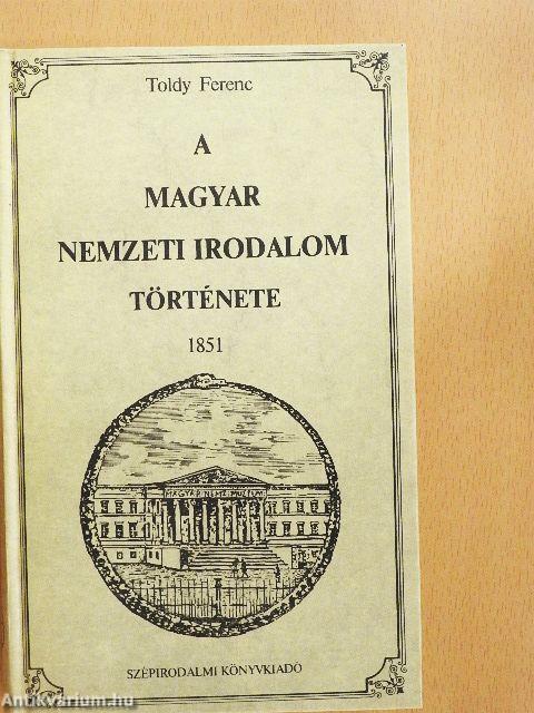 A magyar nemzeti irodalom története I-II./Kazinczy Ferenc és kora/A magyar költészet története