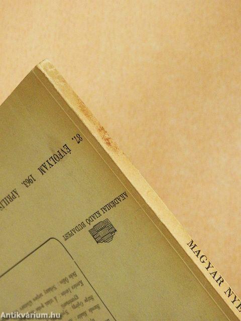 Magyar Nyelvőr 1963. április-június