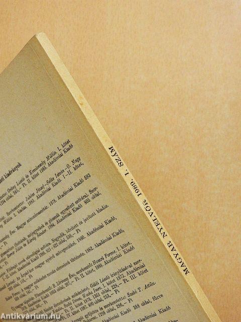 Magyar Nyelvőr 1989. január-március