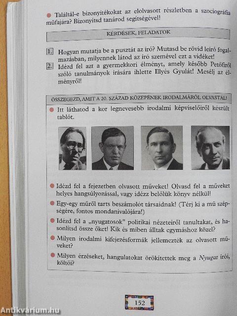 Irodalmi olvasókönyv 8.