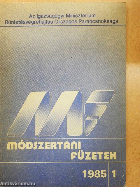 Módszertani füzetek 1985/1.