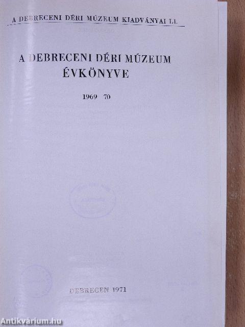 A Debreceni Déri Múzeum évkönyve 1969-70