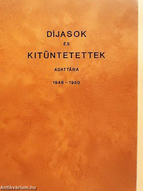 Díjasok és kitüntetettek adattára