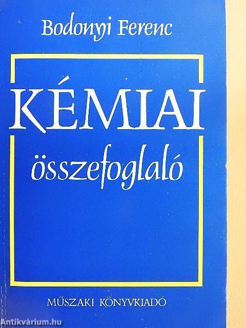 Kémiai összefoglaló