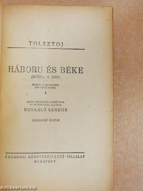 Háboru és béke I-XI.