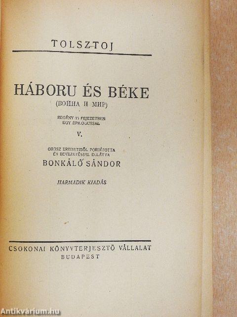 Háboru és béke I-XI.