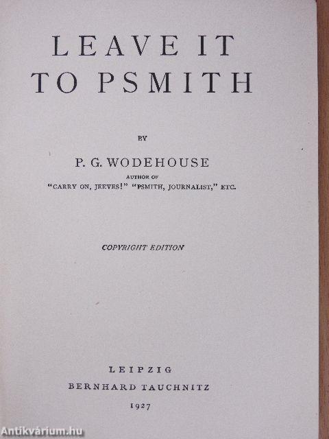 Leave It to Psmith