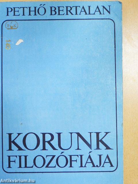 Korunk filozófiája